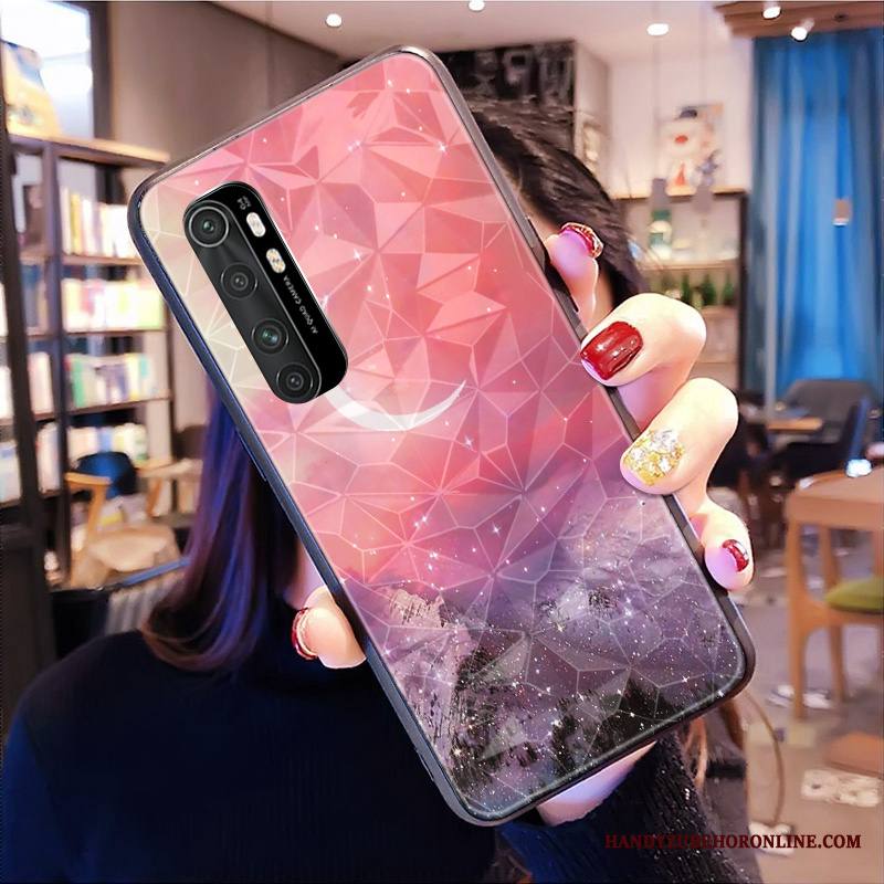 Xiaomi Mi Note 10 Lite All Inclusive Kuori Malli Suojaus Kotelo Violetti Timantti
