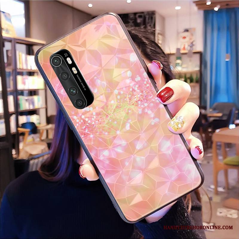 Xiaomi Mi Note 10 Lite All Inclusive Kuori Malli Suojaus Kotelo Violetti Timantti