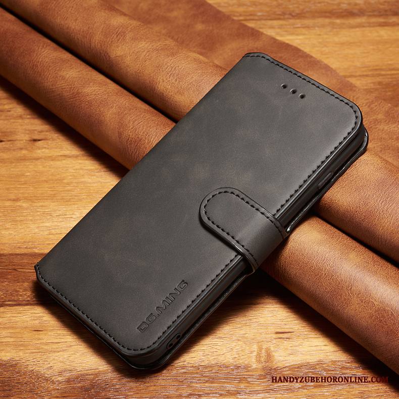 iPhone 11 Pro Kuori Kotelo Nahkakotelo Liiketoiminta Aito Nahka All Inclusive Suojaus Musta