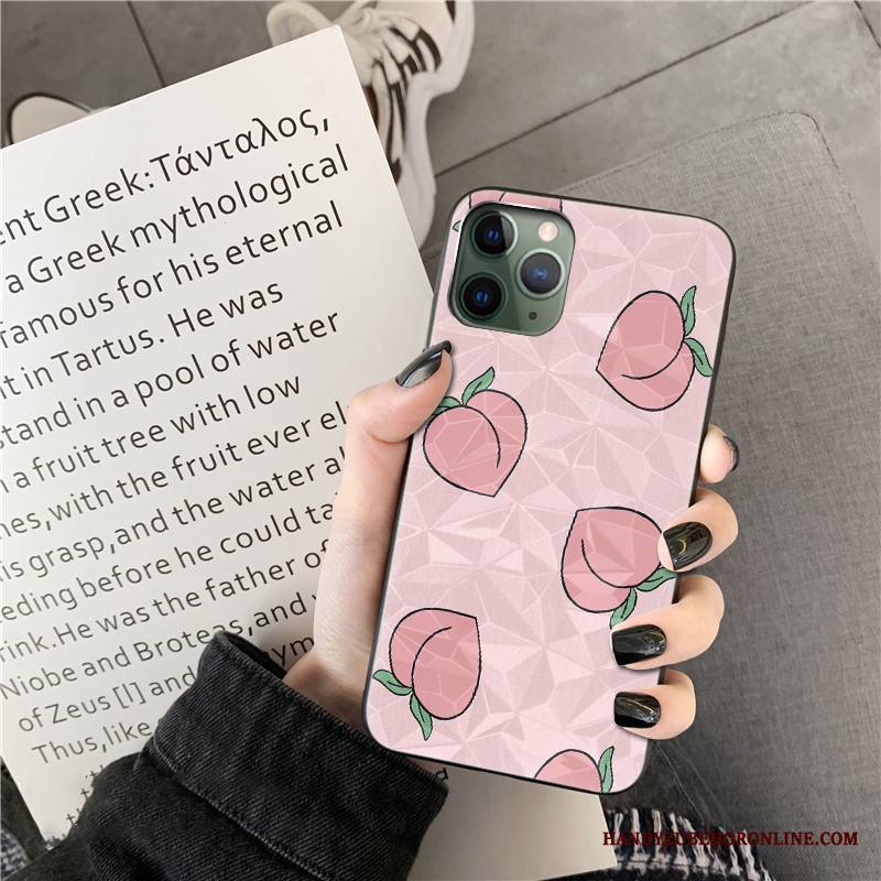 iPhone 11 Pro Lehmä Silikoni Aaltopiste Net Red Kuori Oranssi Puhelimen Kuoret