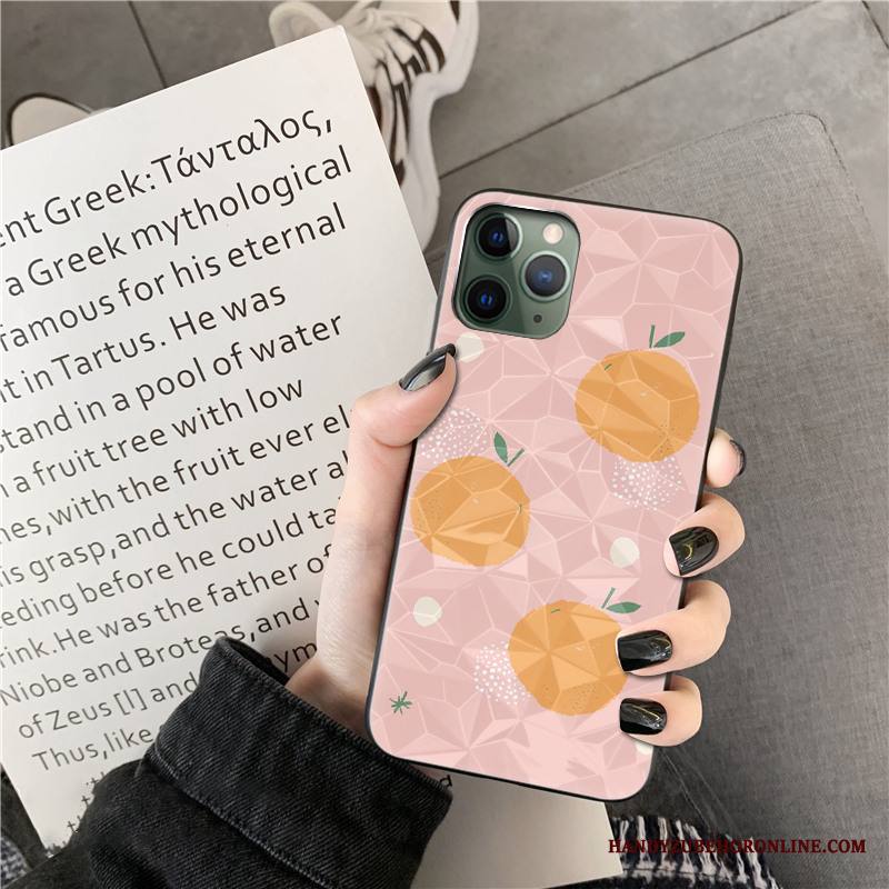 iPhone 11 Pro Lehmä Silikoni Aaltopiste Net Red Kuori Oranssi Puhelimen Kuoret