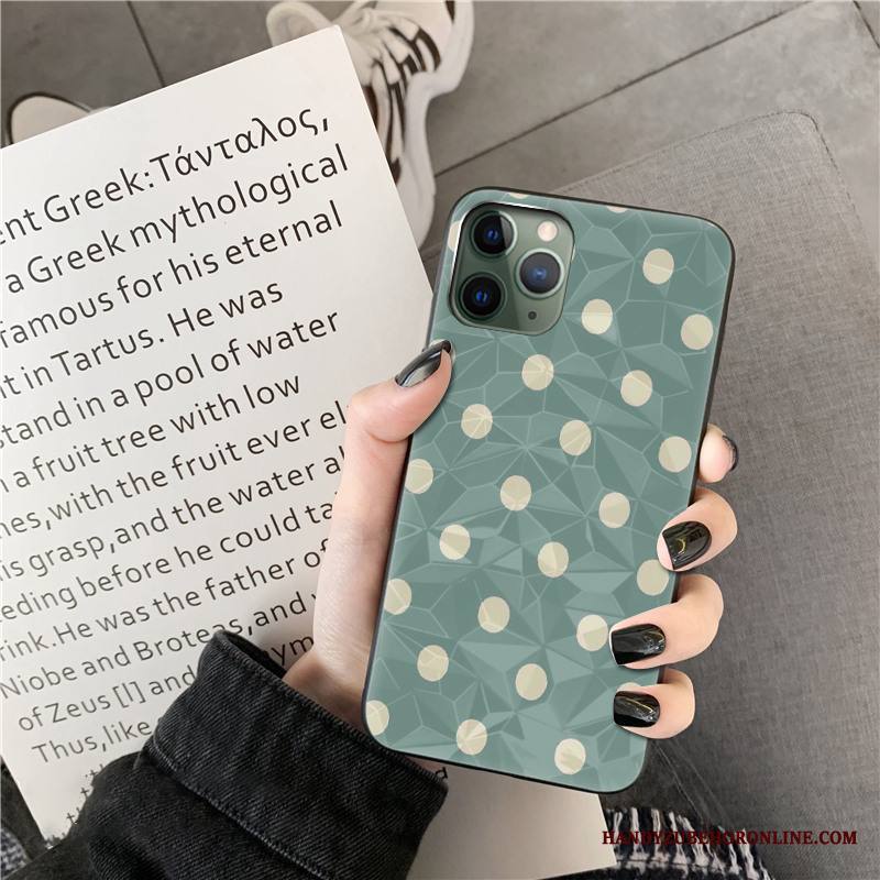 iPhone 11 Pro Lehmä Silikoni Aaltopiste Net Red Kuori Oranssi Puhelimen Kuoret