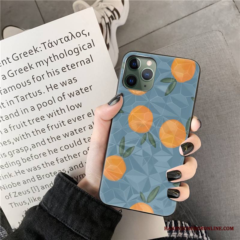 iPhone 11 Pro Lehmä Silikoni Aaltopiste Net Red Kuori Oranssi Puhelimen Kuoret