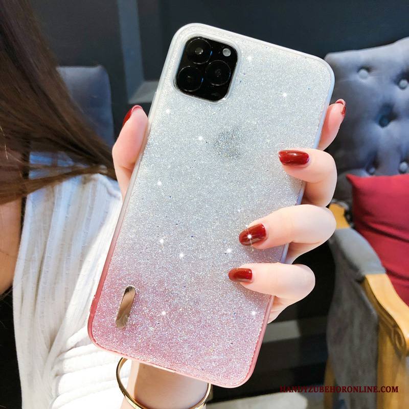 iPhone 11 Pro Max Kuori Suojaus Sininen Kaltevuus Strassi Puhelimen Kuoret Jauhe Luova