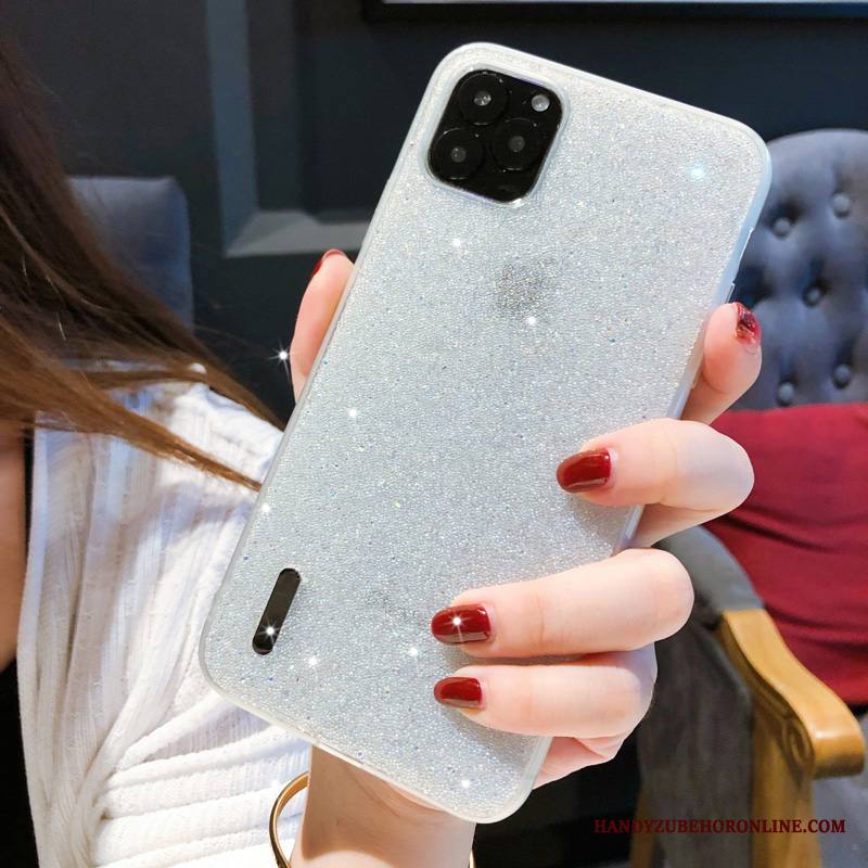iPhone 11 Pro Max Kuori Suojaus Sininen Kaltevuus Strassi Puhelimen Kuoret Jauhe Luova