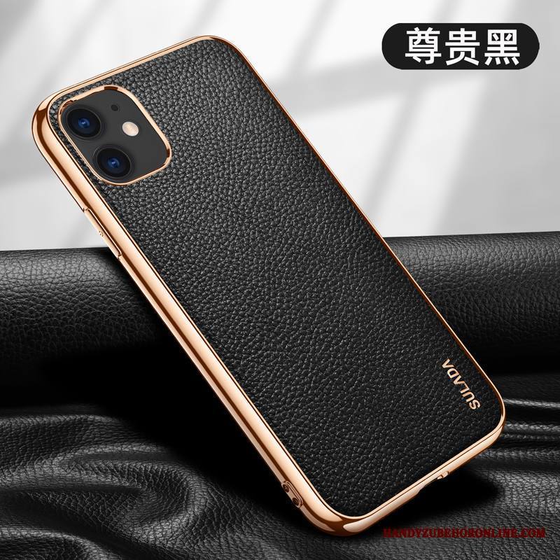 iPhone 12 Mini Kuori Murtumaton Suojaus Kotelo Ylellisyys Puhelimen Kuoret Punainen Aito Nahka