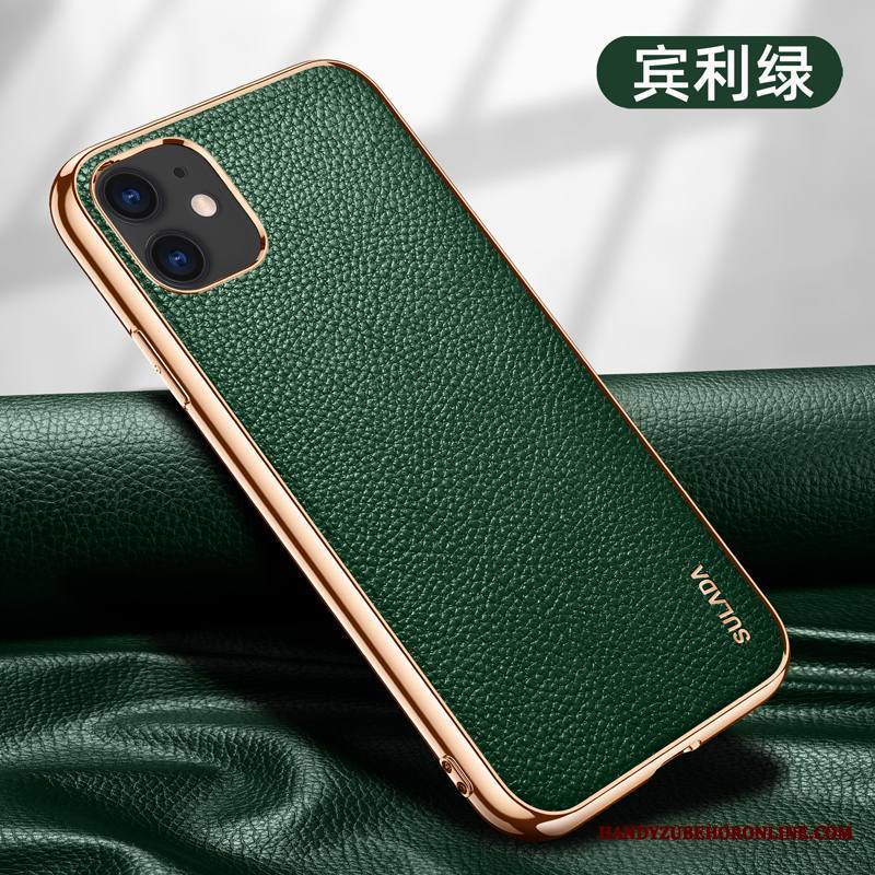 iPhone 12 Mini Kuori Murtumaton Suojaus Kotelo Ylellisyys Puhelimen Kuoret Punainen Aito Nahka