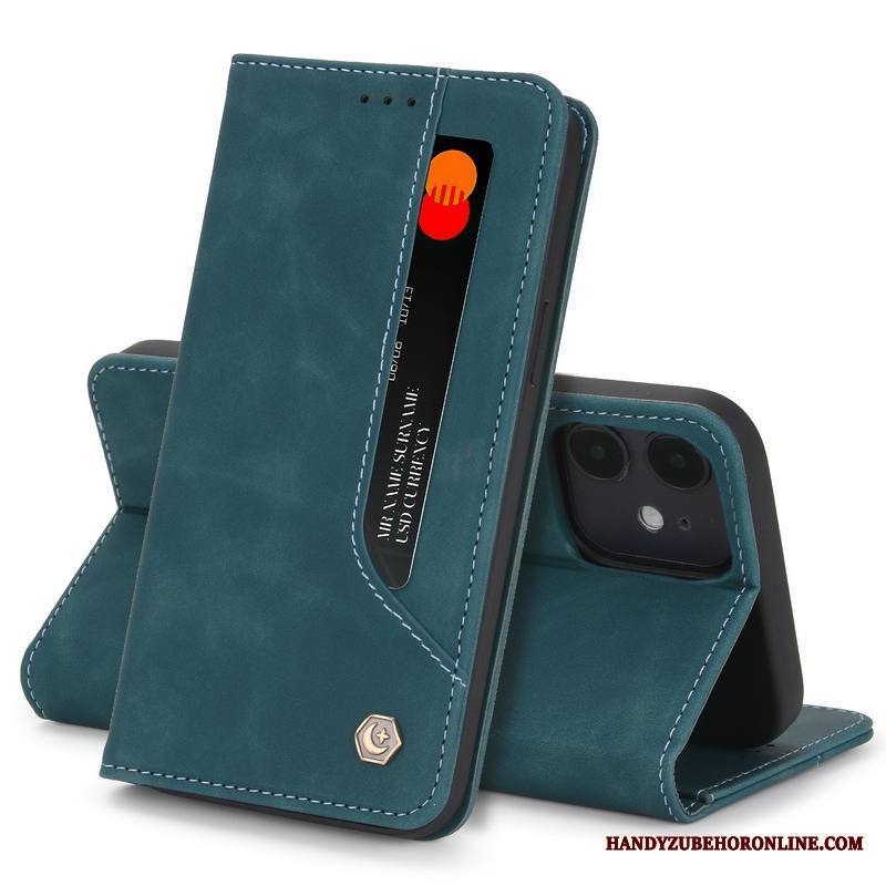 iPhone 12 Mini Kuori Uusi All Inclusive Nahkakotelo Magneettinen Silikoni Puhelimen Kuoret Khaki