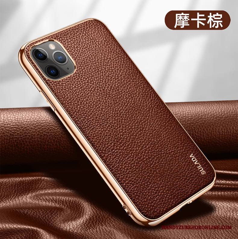 iPhone 12 Pro Max Nahkakotelo Persoonallisuus Aito Nahka Kuori Murtumaton Puhelimen Kuoret Luova