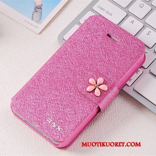 iPhone 4/4s Kuori Kulta Nahkakotelo Persoonallisuus Puhelimen Kuoret Pinkki Suojaus Simpukka