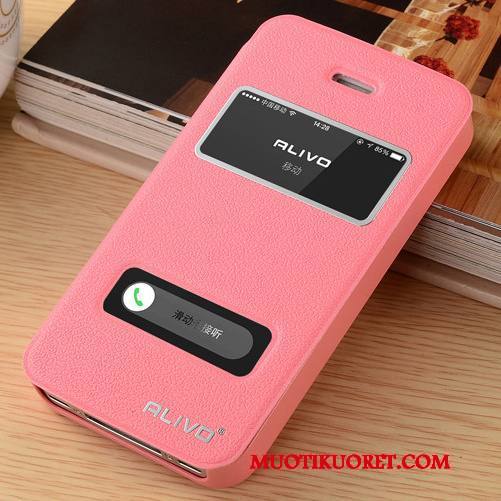 iPhone 4/4s Simpukka Trendi Kotelo Kuori Nahkakotelo Suojaus Pinkki