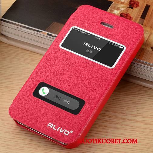 iPhone 4/4s Simpukka Trendi Kotelo Kuori Nahkakotelo Suojaus Pinkki
