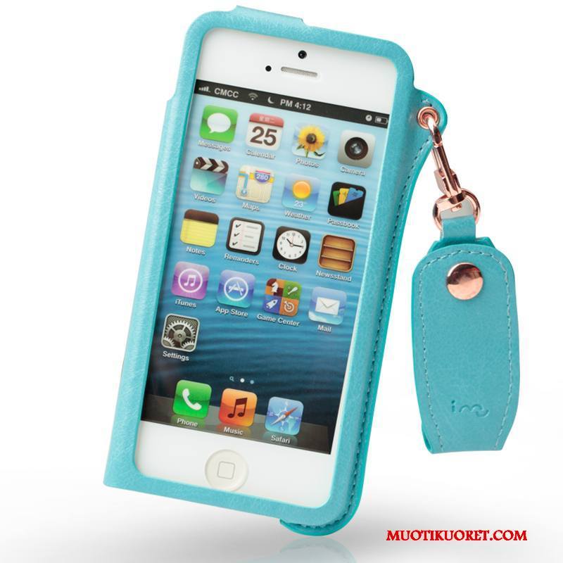 iPhone 5/5s Kuori Hoikka Kotelo Nahkakotelo Puhelimen Suojaus Jauhe