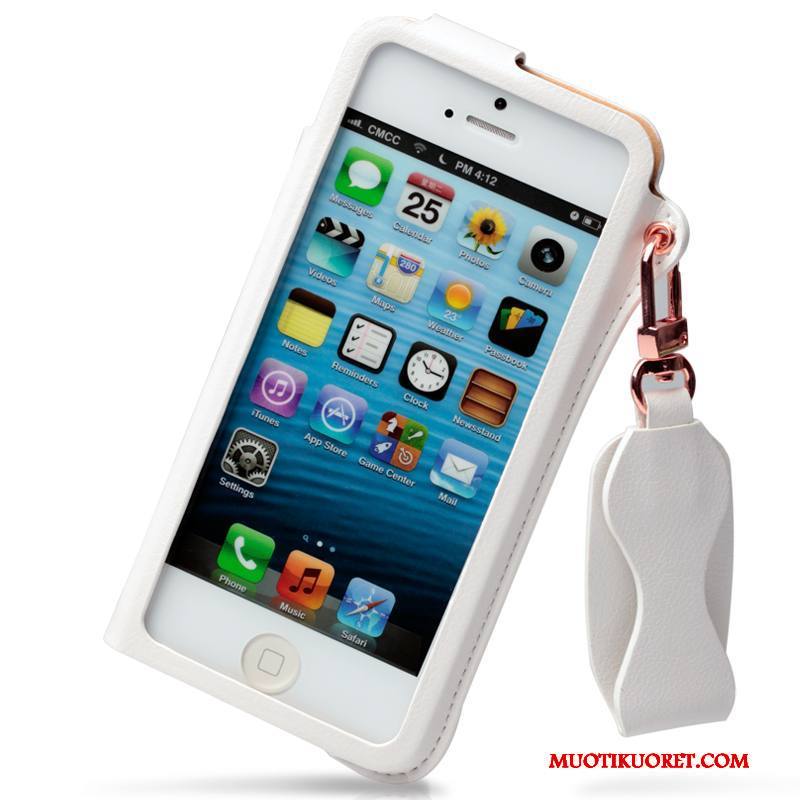 iPhone 5/5s Kuori Hoikka Kotelo Nahkakotelo Puhelimen Suojaus Jauhe