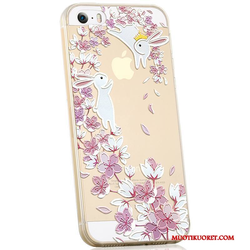 iPhone 5/5s Kuori Persoonallisuus Luova Ihana Pehmeä Neste Violetti Silikoni Suuntaus