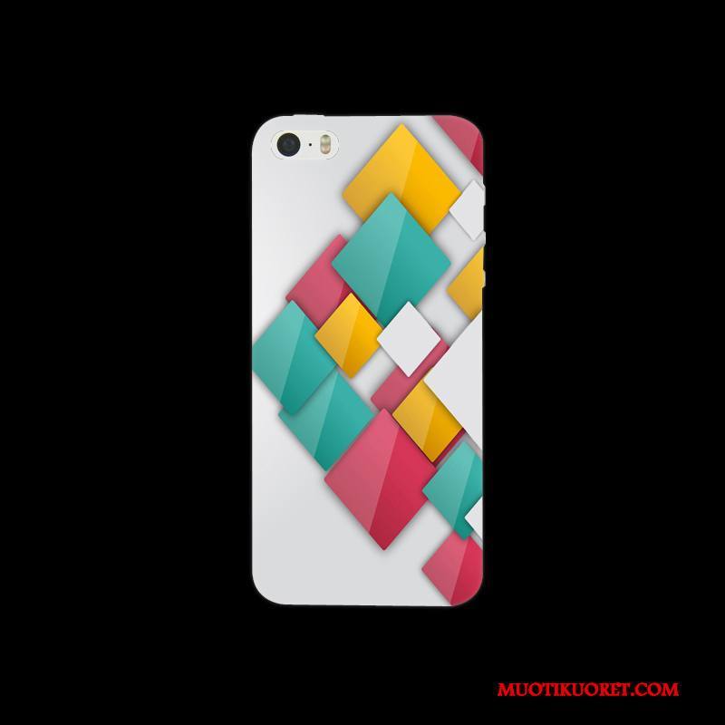 iPhone 5/5s Kuori Pesty Suede Kova Punainen Kotelo Suojaus Puhelimen Kuoret