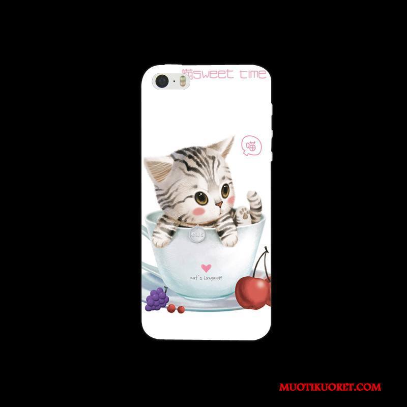 iPhone 5/5s Kuori Pesty Suede Kova Punainen Kotelo Suojaus Puhelimen Kuoret