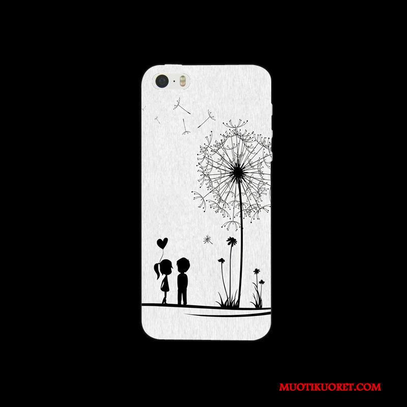 iPhone 5/5s Kuori Pesty Suede Kova Punainen Kotelo Suojaus Puhelimen Kuoret