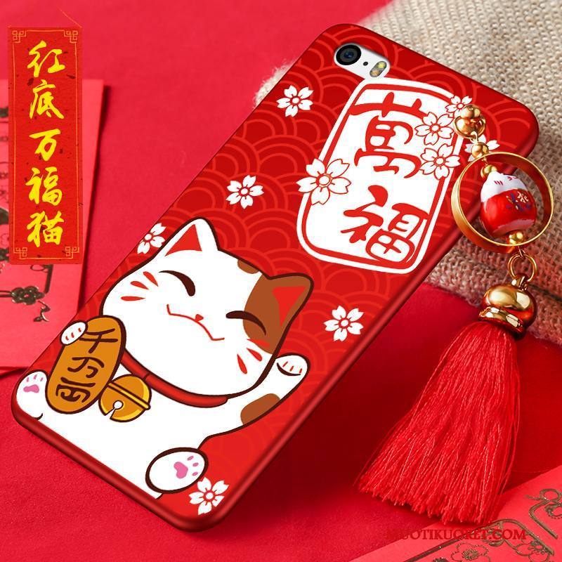 iPhone 5/5s Kuori Silikoni Kissa Kotelo Rikkaus Puhelimen Kuoret Murtumaton Suojaus