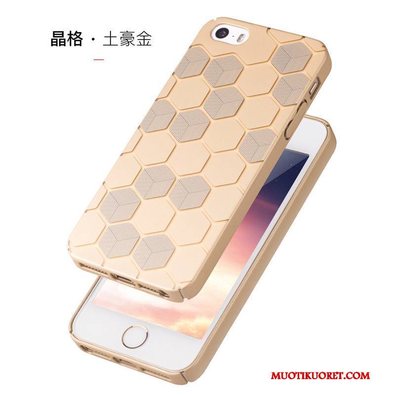 iPhone 5/5s Kuori Sininen Kova Pesty Suede Murtumaton Trendi Kotelo Puhelimen Kuoret