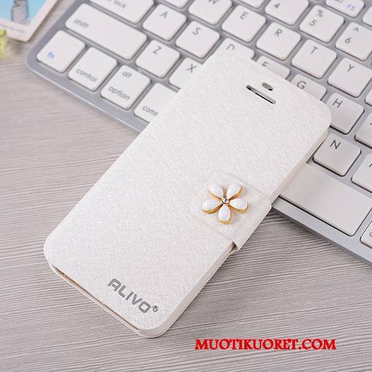 iPhone 5/5s Nahkakotelo Kuoret Kuori Murtumaton Suojaus Puhelimen Kuoret Punainen