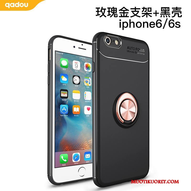 iPhone 6/6s Auto Kotelo Magneettinen Puhelimen Kuoret Musta Kuori Pehmeä Neste