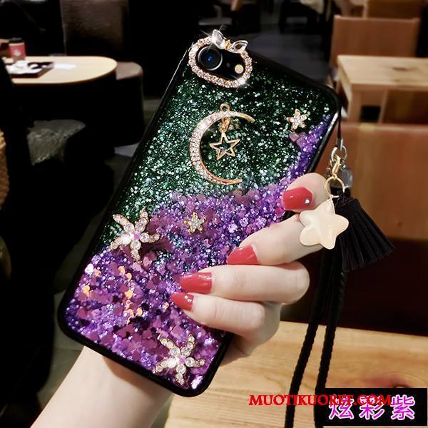 iPhone 6/6s Kuori Kotelo Juoksuhiekka Violetti All Inclusive Trendi Strassi Puhelimen Kuoret