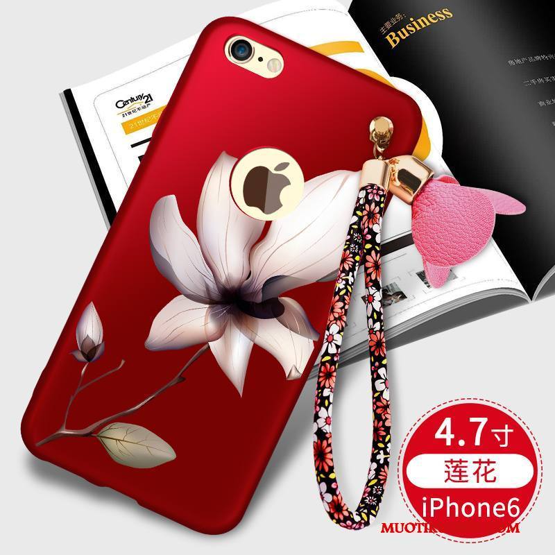 iPhone 6/6s Kuori Kotelo Murtumaton Persoonallisuus Punainen All Inclusive Puhelimen Puhelimen Kuoret