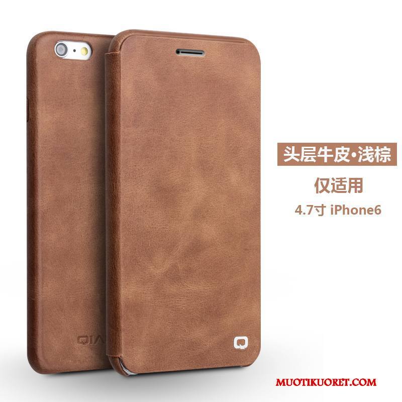 iPhone 6/6s Kuori Kuoret Kotelo Puhelimen Kuoret Suojaus Nahkakotelo Ohut