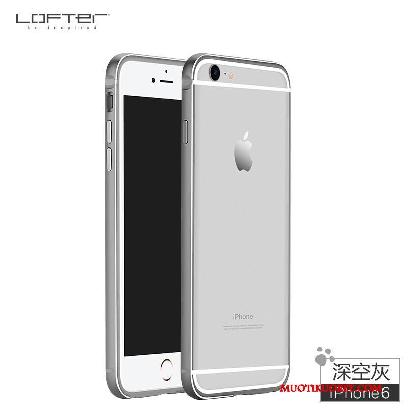 iPhone 6/6s Kuori Murtumaton Puhelimen Kuoret Silikoni Kulta Kehys Metalli Punainen