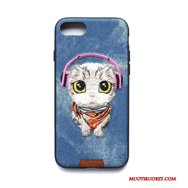 iPhone 6/6s Kuori Musta Kirjonta All Inclusive Silikoni Koira Puhelimen Kuoret Cowboy