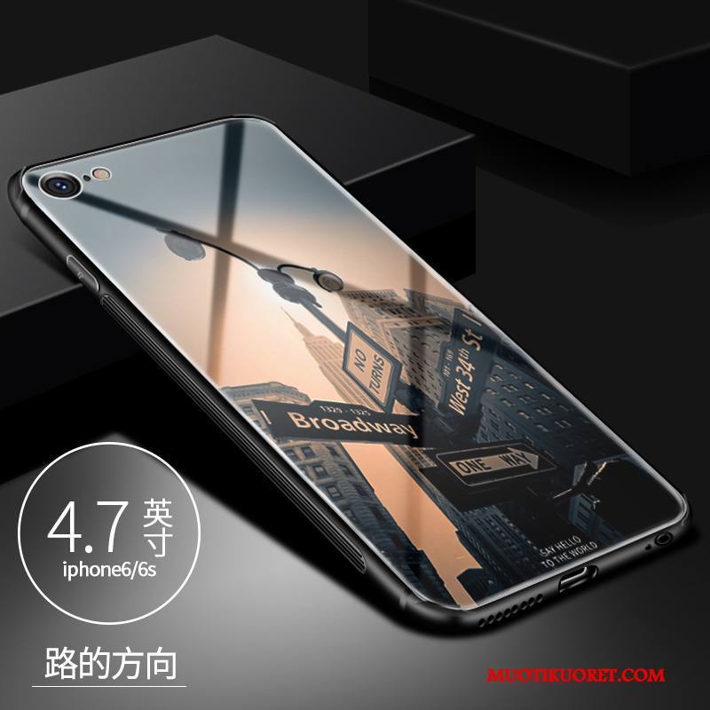 iPhone 6/6s Kuori Persoonallisuus Violetti Murtumaton Luova Trendi Lasi