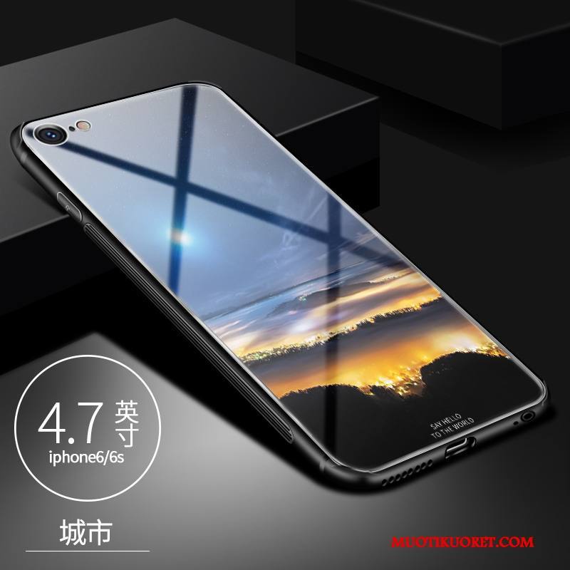 iPhone 6/6s Kuori Persoonallisuus Violetti Murtumaton Luova Trendi Lasi