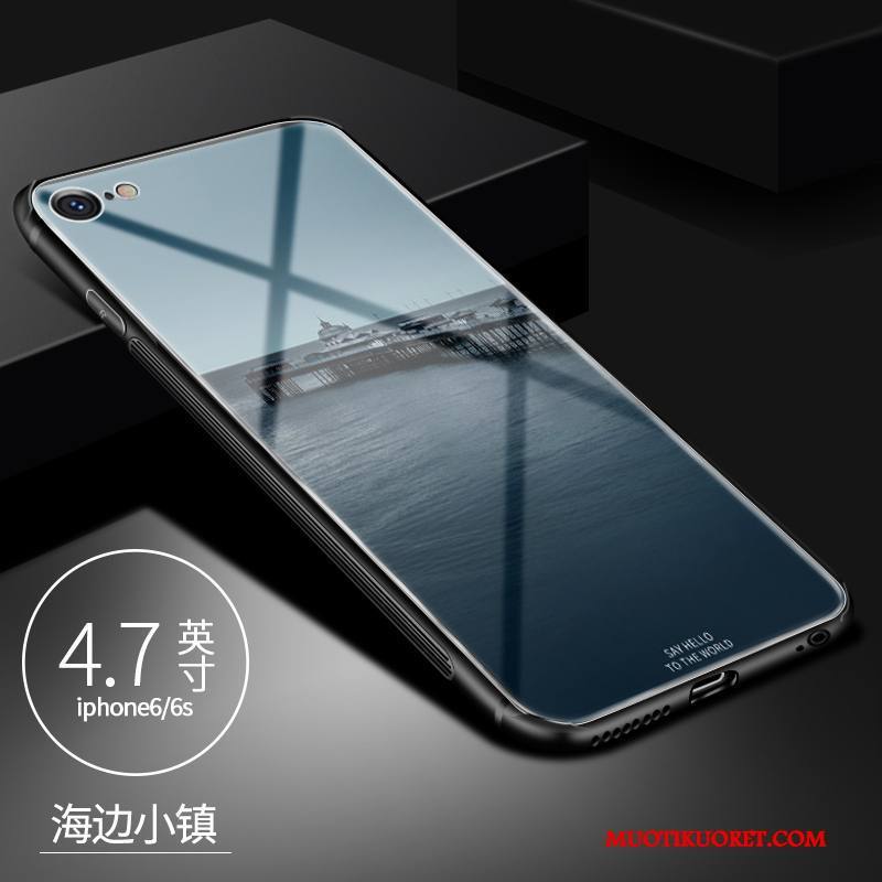 iPhone 6/6s Kuori Persoonallisuus Violetti Murtumaton Luova Trendi Lasi