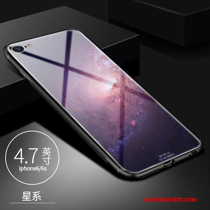 iPhone 6/6s Kuori Persoonallisuus Violetti Murtumaton Luova Trendi Lasi