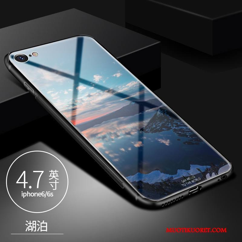 iPhone 6/6s Kuori Persoonallisuus Violetti Murtumaton Luova Trendi Lasi