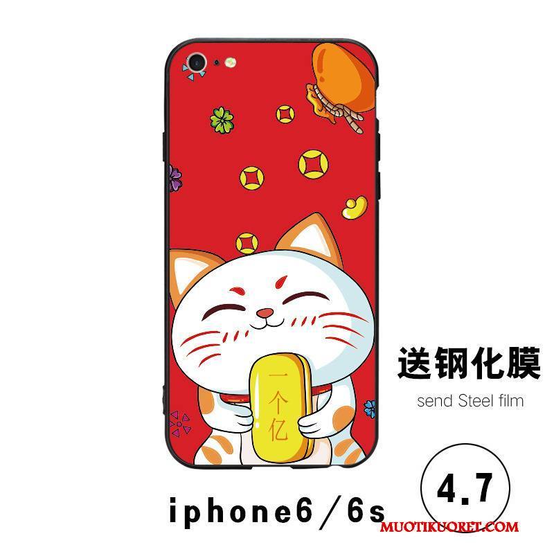 iPhone 6/6s Kuori Puhelimen Kuoret Kotelo Net Red All Inclusive Kova Trendi Lasi