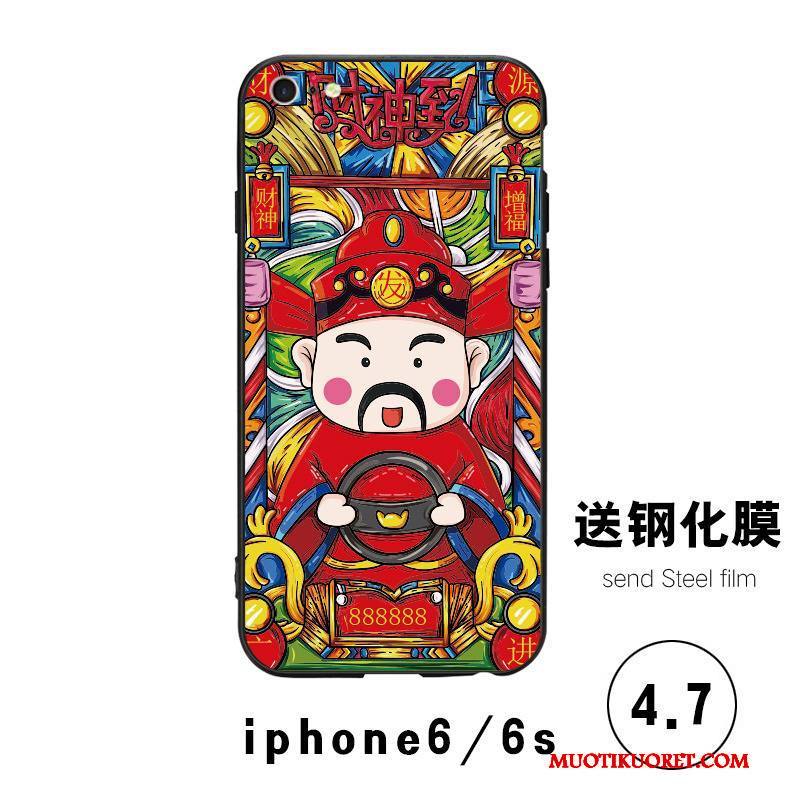 iPhone 6/6s Kuori Puhelimen Kuoret Kotelo Net Red All Inclusive Kova Trendi Lasi