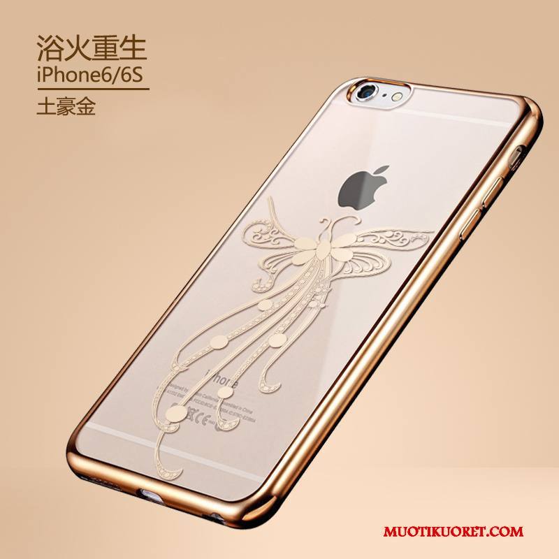 iPhone 6/6s Kuori Suojaus Murtumaton Kulta Puhelimen Kuoret Kotelo Silikoni Trendi