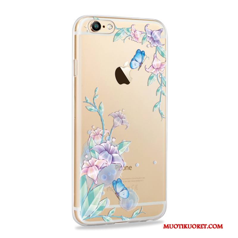 iPhone 6/6s Kuori Violetti Silikoni Pehmeä Neste Kotelo All Inclusive Puhelimen Kuoret Ohut