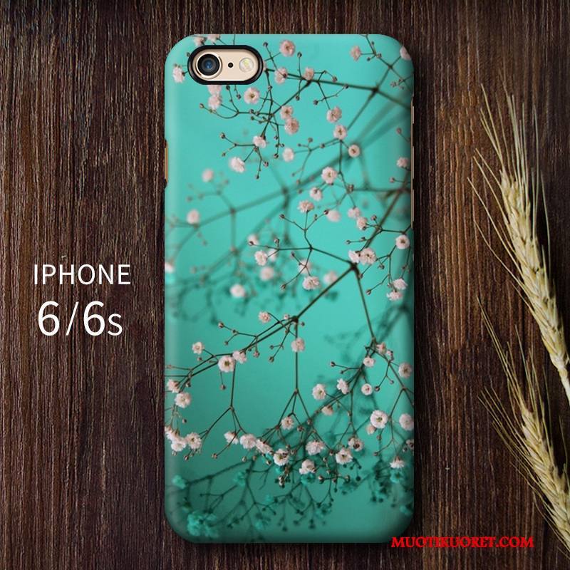 iPhone 6/6s Pesty Suede Taide Vuosikerta Suojaus Kuori Keltainen Kotelo