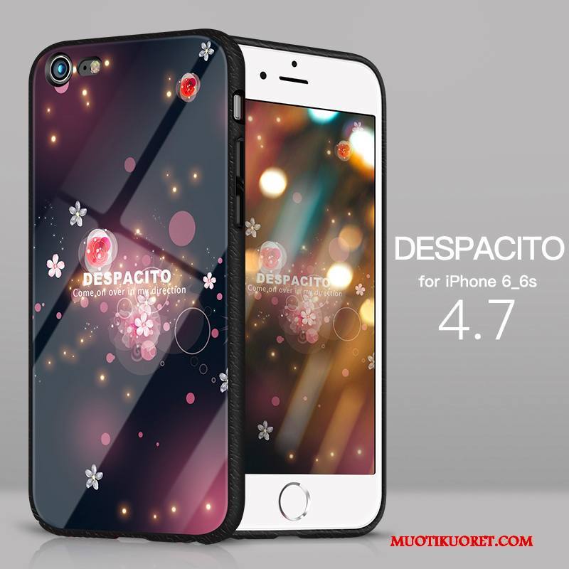 iPhone 6/6s Plus Kuori All Inclusive Ohut Murtumaton Ultra Kotelo Lasi Silikoni