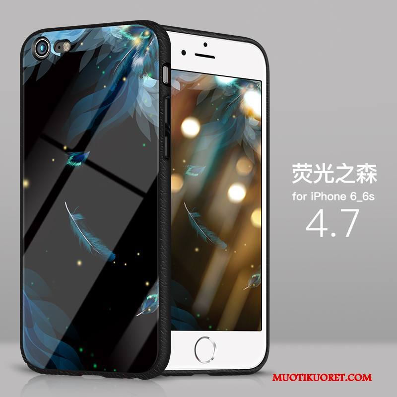 iPhone 6/6s Plus Kuori All Inclusive Ohut Murtumaton Ultra Kotelo Lasi Silikoni