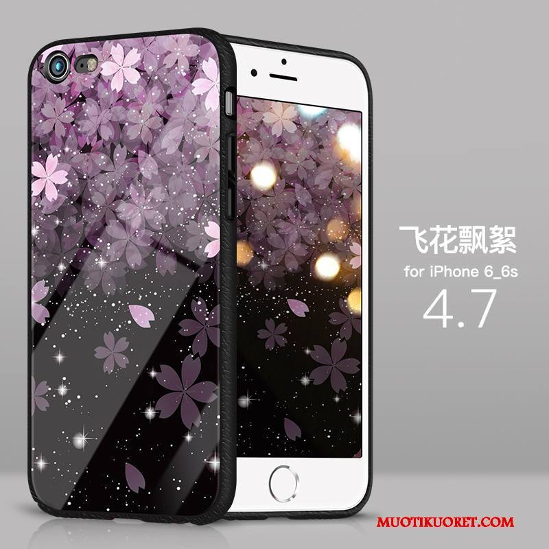 iPhone 6/6s Plus Kuori All Inclusive Ohut Murtumaton Ultra Kotelo Lasi Silikoni