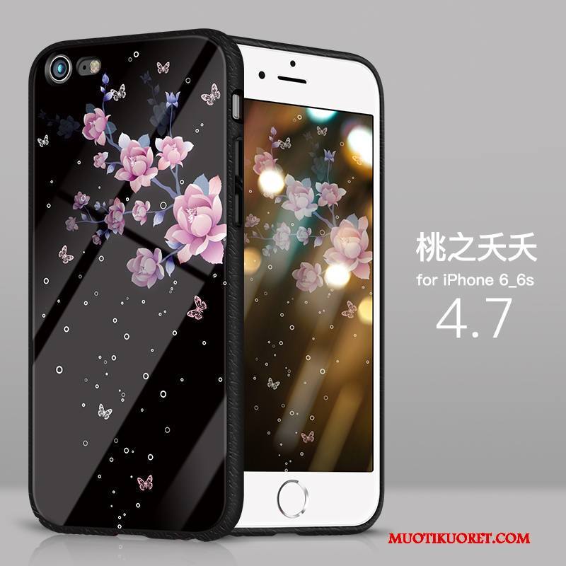 iPhone 6/6s Plus Kuori All Inclusive Ohut Murtumaton Ultra Kotelo Lasi Silikoni