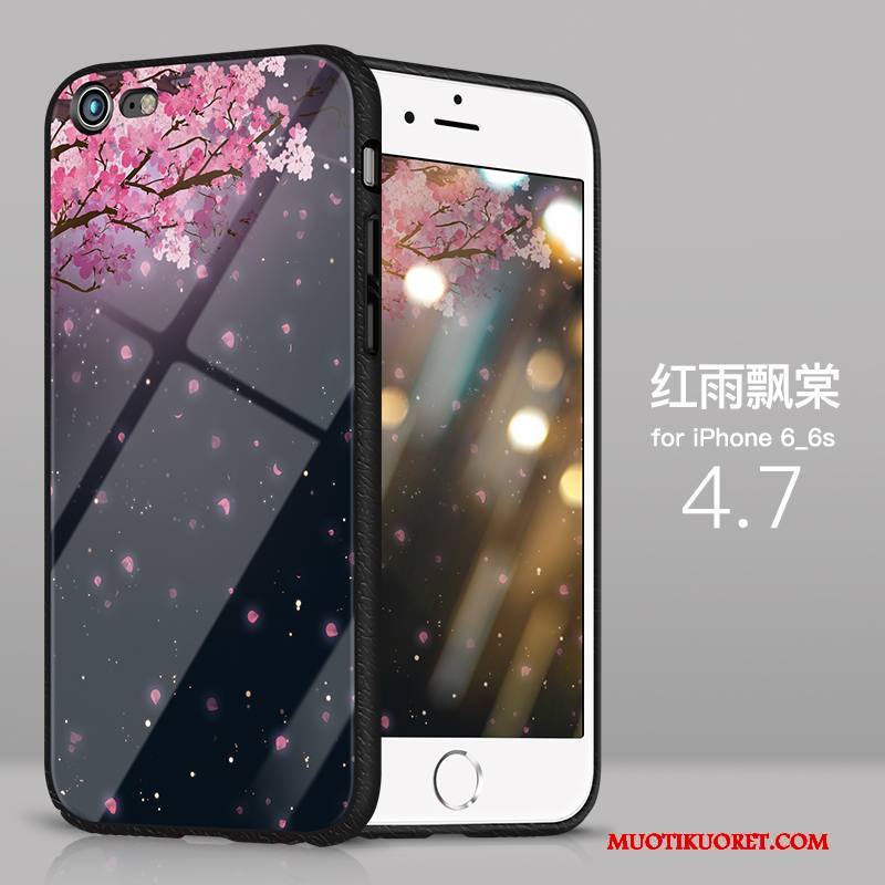 iPhone 6/6s Plus Kuori All Inclusive Ohut Murtumaton Ultra Kotelo Lasi Silikoni