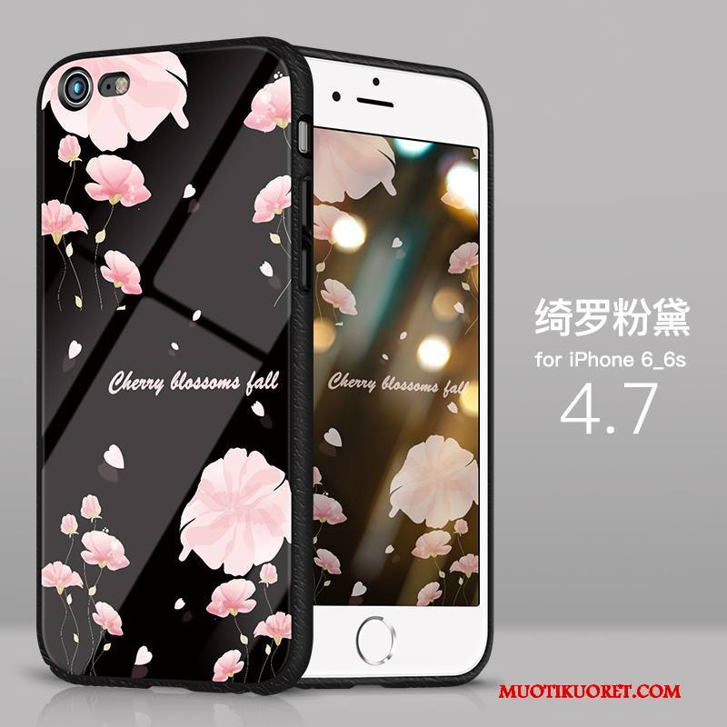 iPhone 6/6s Plus Kuori All Inclusive Ohut Murtumaton Ultra Kotelo Lasi Silikoni