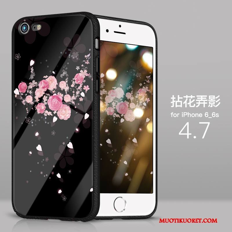 iPhone 6/6s Plus Kuori All Inclusive Ohut Murtumaton Ultra Kotelo Lasi Silikoni