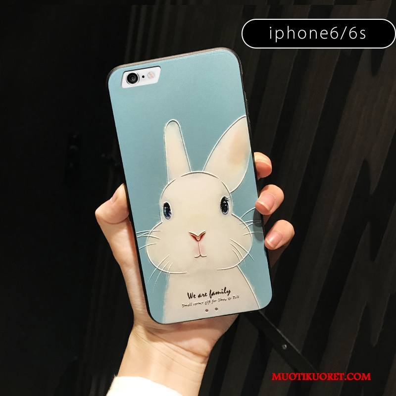iPhone 6/6s Plus Kuori Jauhe Murtumaton Uusi Puhelimen Kuoret All Inclusive Sininen Kohokuviointi