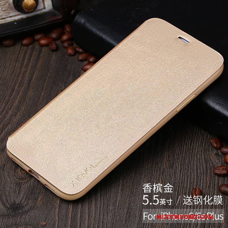iPhone 6/6s Plus Kuori Kotelo Nahkakotelo Musta Kortti All Inclusive Murtumaton Puhelimen Kuoret